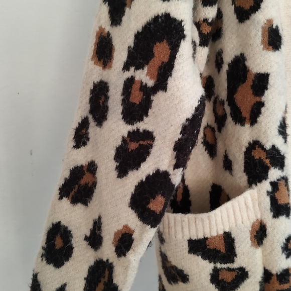 Renoma loose fit leopard print Cardigan - Picture 4 of 11